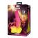 Power Monsters - Ripplied Monster Fantasy Dildo With Suction Cup 22.5 CM Ø 5.5 CM Pink & Yellow