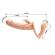 Baile - Charlotte Hollow Double Penetration Strap-On Flesh