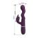 Pretty Love - Loursen Rabbit-vibraattori työntöliikkeellä ja 7 värinällä, USB-ladattava, violetti