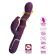 Pretty Love - Loursen Rabbit-vibraattori työntöliikkeellä ja 7 värinällä, USB-ladattava, violetti
