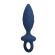 Mr Play - Textured Anal Plug With Ring Blue M