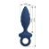 Mr Play - Textured Anal Plug With Ring Blue M