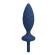 Mr Play - Textured Anal Plug With Ring Blue L