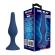 Mr Play - Blue Silicone Slim Anal Plug Size S