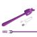 Pretty Love - Cute Bunny Flirting Stick Flexible Vibrator Usb Rechargeable Purple