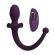 Pretty Love - Lioea Vibrating Anal Plug With Tail 12 Functions Purple Remote Control
