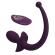 Pretty Love - Lioea Vibrating Anal Plug With Tail 12 Functions Purple Remote Control