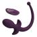 Pretty Love - Lioea Vibrating Anal Plug With Tail 12 Functions Purple Remote Control