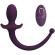 Pretty Love - Lioea Vibrating Anal Plug With Tail 12 Functions Purple Remote Control
