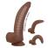 Pretty Love - Cuthbert Realistinen Joustava Dildo 20 CM Ø 5 CM TPE Ruskea