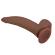 Pretty Love - Cuthbert Realistinen Joustava Dildo 20 CM Ø 5 CM TPE Ruskea