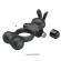 Pretty Love - Vibrating Penis Ring With Bunny Stimulator 10 Functions Black
