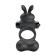 Pretty Love - Vibrating Penis Ring With Bunny Stimulator 10 Functions Black