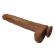 Pretty Love - Dany Realistinen Joustava Dildo Imukupilla 36 CM -Ø- 5.6 CM Ruskea