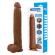 Pretty Love - Dany Realistinen Joustava Dildo Imukupilla 36 CM -Ø- 5.6 CM Ruskea