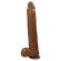 Pretty Love - Dany Realistinen Joustava Dildo Imukupilla 36 CM -Ø- 5.6 CM Ruskea