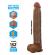 Pretty Love - Dany Realistinen Joustava Dildo Imukupilla 36 CM -Ø- 5.6 CM Ruskea