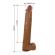 Pretty Love - Pat Realistinen Joustava Dildo Imukupilla 40 CM -Ø- 6 CM Ruskea
