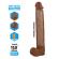 Pretty Love - Pat Realistinen Joustava Dildo Imukupilla 40 CM -Ø- 6 CM Ruskea