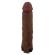 Pretty Love - Quillon Vibraattorilla Varustettu Penis-päällinen 20 CM Ø 4 CM Ruskea