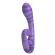 Pretty Love - Summer kaksoispäinen vibraattori kahvalla 19 CM Ø 3.5 CM violetti