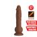 Pretty Love - Eren Työntyvä Värisevä Dildo 20.5 CM Ø 4.5 CM Ruskea
