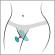 We-Vibe - Moxie+ Magneettikiinnitteinen Alushousuvibraattori Aqua