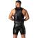 Locker Gear - Punch Hole Leatherette Vest Red