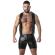 Locker Gear - Punch Hole Leatherette Vest Black