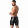 Locker Gear - Punch Hole Leatherette Cargo Shorts Black