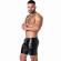 Locker Gear - Punch Hole Leatherette Cargo Shorts Black