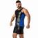 Locker Gear - Punch Hole Leatherette Tank Top Blue
