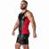 Locker Gear - Punch Hole Leatherette Tank Top Red