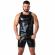 Locker Gear - Punch Hole Leatherette Tank Top Black