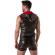 Locker Gear - Punch Hole Leatherette Hoodie Red