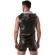 Locker Gear - Punch Hole Leatherette Hoodie White