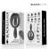Black & Silver - Deckard Rechargeable Vibrating Ring With Remote Control Black