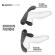 Black & Silver - Deckard Rechargeable Vibrating Ring With Remote Control Black