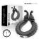 Black & Silver - Neo Rechargeable Couples Vibrating Ring Black