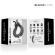 Black & Silver - Neo Rechargeable Couples Vibrating Ring Black