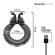 Black & Silver - Neo Rechargeable Couples Vibrating Ring Black