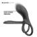 Black & Silver - Ripley Rechargeable Vibrating Ring With Remote Control Black