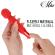 Mia - Lucy Ellen Usb Rechargeable Mini Wand Massager Red