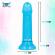 Mythology - Lyra 8 Silicone Dildo 17 CM Ã 3.6 CM Light Blue Platinum Speckled