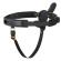 Hidden Desire - Inferno Harness Säädettävä Valjaat ja 14 CM Silikoni Kaksoisvibraattori Kaukosäätimellä Musta