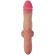 Hidden Desire - Pierced Punisher: Realistinen nestemäisestä silikonista valmistettu värisevä dildo kahdella moottorilla, 26 cm p