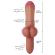 Hidden Desire - Pierced Punisher: Realistinen nestemäisestä silikonista valmistettu värisevä dildo kahdella moottorilla, 26 cm p