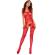 Passion - BS122 Punainen Avoin Bodystocking