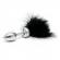 Small Butt Plug With Black Feathers