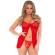 Leg Avenue Romantic Babydoll and G-String Red UK 6 to 12